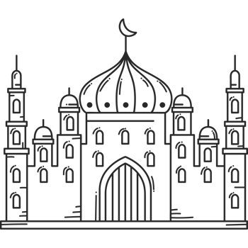 muslim mosque facade png