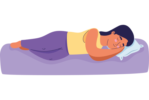 woman sleeping in bed png