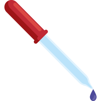 Blue liquid in test tube for medical research png