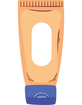 Fresh skin care liquid in plastic packaging png