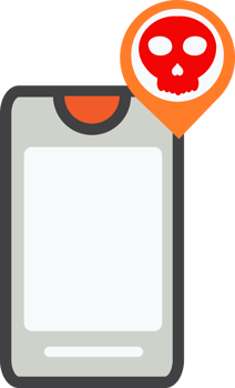 smartphone warning icon png
