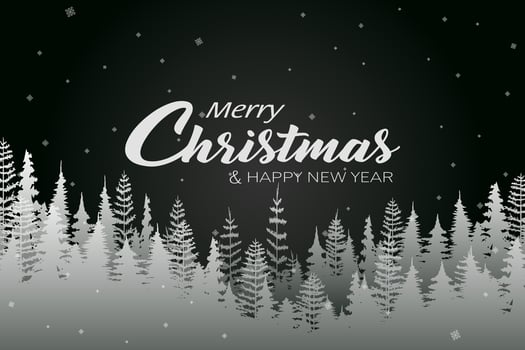 Merry Christmas and happy new year promotion banner with festive decoration for christmas vector