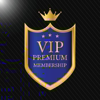 vip premium membership golden design vector