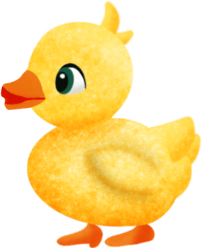 Yellow ducky watercolor png