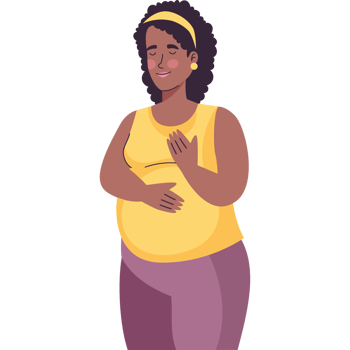 months pregnant afro woman png