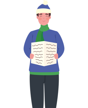 christmas man with wish list png
