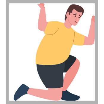 scared man suffering claustrophobia disorder png