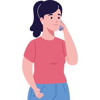 using smartphone woman png