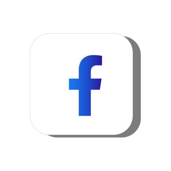 Stylish Facebook Icon with Minimalist Design png