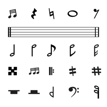 Complete Musical Notes Icon Set for Every Genre vector