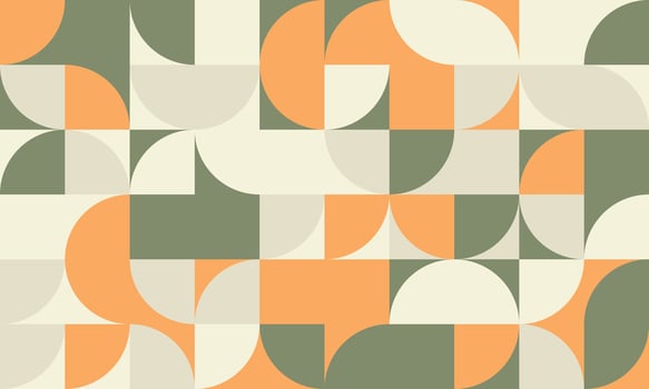 Modern geometric pattern with artistic shapes and seamless repetition. Ideal for textile prints, abstract backgrounds, and trendy poster designs. vector