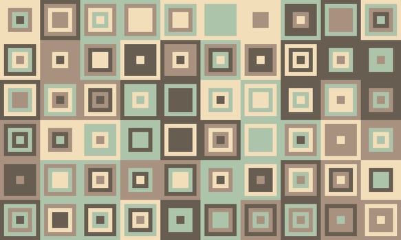 Textured cube pattern with colourful tiles and elegant symmetry. Ideal for graphic design projects, backgrounds, and trendy decorative material. vector