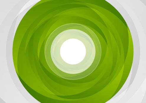 Abstract green circle tech corporate background vector