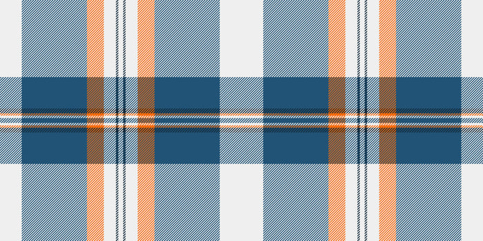 Net textile texture check, shape plaid pattern fabric. Old seamless tartan background in white and cyan colors. vector