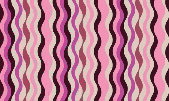 vertical striped design with flowing curves and textured waves. Artistic colors blend with simplicity and creativity, adding elegance to posters, textiles, or graphic prints with vibrant paint. vector