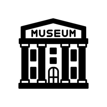 Museum icon illustration vector