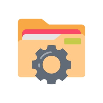 Data Management Flat Icons, illustration vector