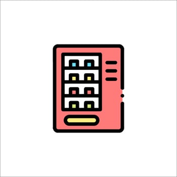 A vending machine icon on a white background vector