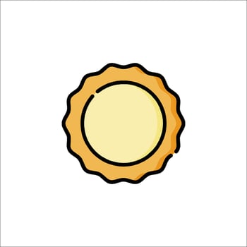 A pie icon on a white background vector