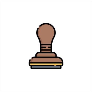 A stamp on a white background vector