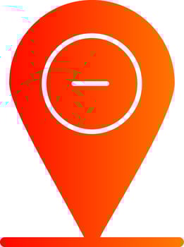 Pin Location Colorful Icon vector