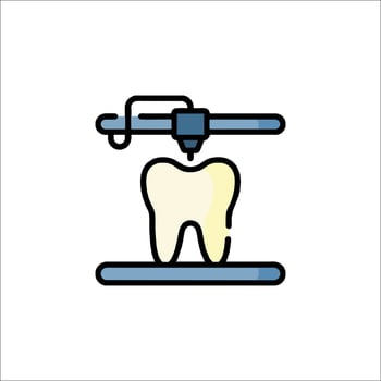 Dental equipment icon, illustration vector