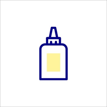 A bottle of glue icon on a white background vector