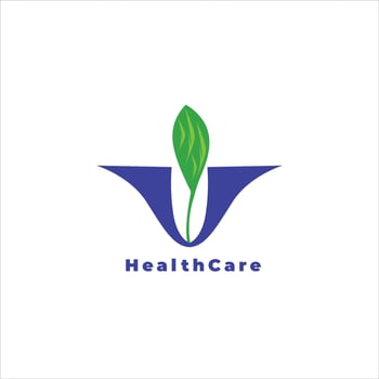 Healthcare Logo Modern Designs for Clinics and Hospitals Professional with leaf concept vector