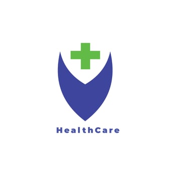 Healthcare Logo Modern Designs for Clinics and Hospitals Professional with health shield concept vector