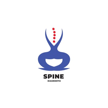 Logo Spine Enhancing Recognition for Clinics and Services Focused on Spine Health vector
