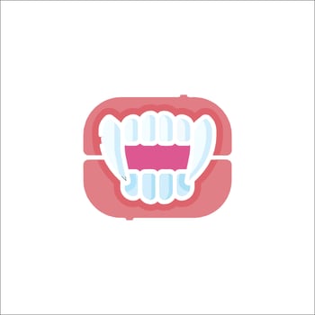 A toothbrush icon with a pink toothbrush vector