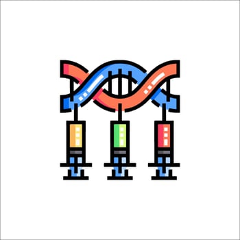 Dna testing kit icon illustration vector