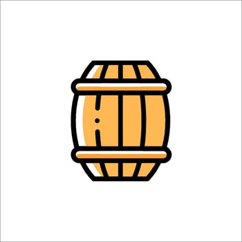 A barrel icon on a white background vector