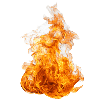 Fire texture hot element png