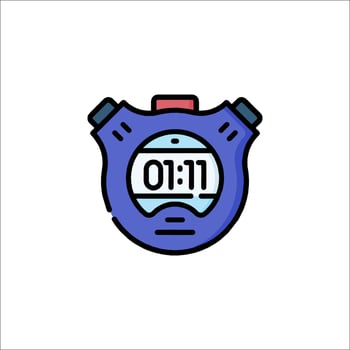 A stopwatch icon on a white background vector