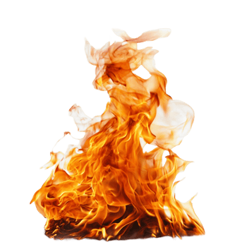 A fire Hot orange blaze png