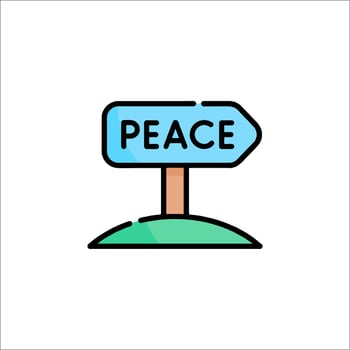 Peace sign illustration vector