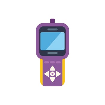Gamepad with screen for gaming showing controller for playing games vector