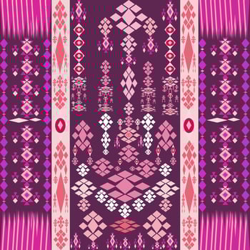 Beautiful pattern background from geometric shape,ethnic style. vector
