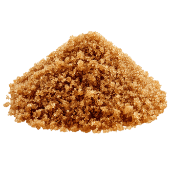 An image of a pile of brown sugar against a transparent background png