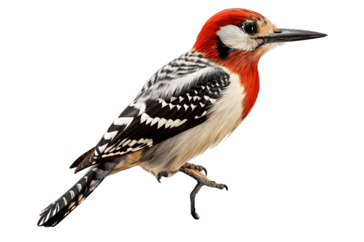 Red-breasted Sapsucker Woodpecker Isolated on Transparent Background png