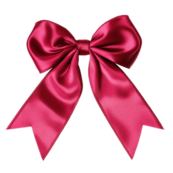 pink and red bow on a transparent background png