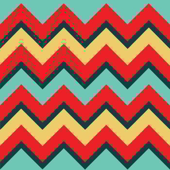 A blue background with a zig zag pattern vector