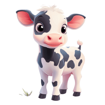 Happy Baby Farm Cow png