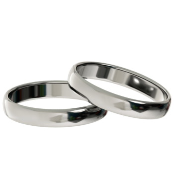 Two wedding rings are shown on a black background png