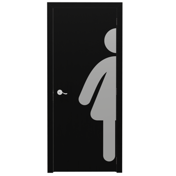 A door with a female symbol on it png