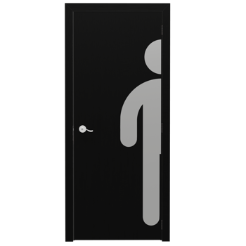 A door with a man standing in front of it png