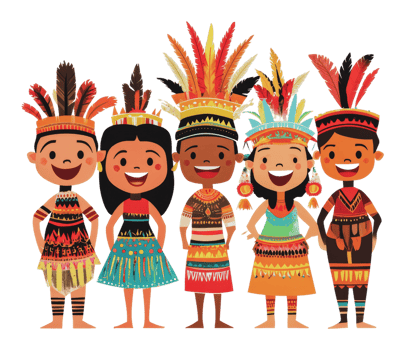 Colorful dancers celebrate tradition png