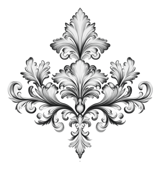 Elegant black and white decor design png