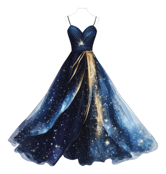 Galaxy dress perfect for special events png